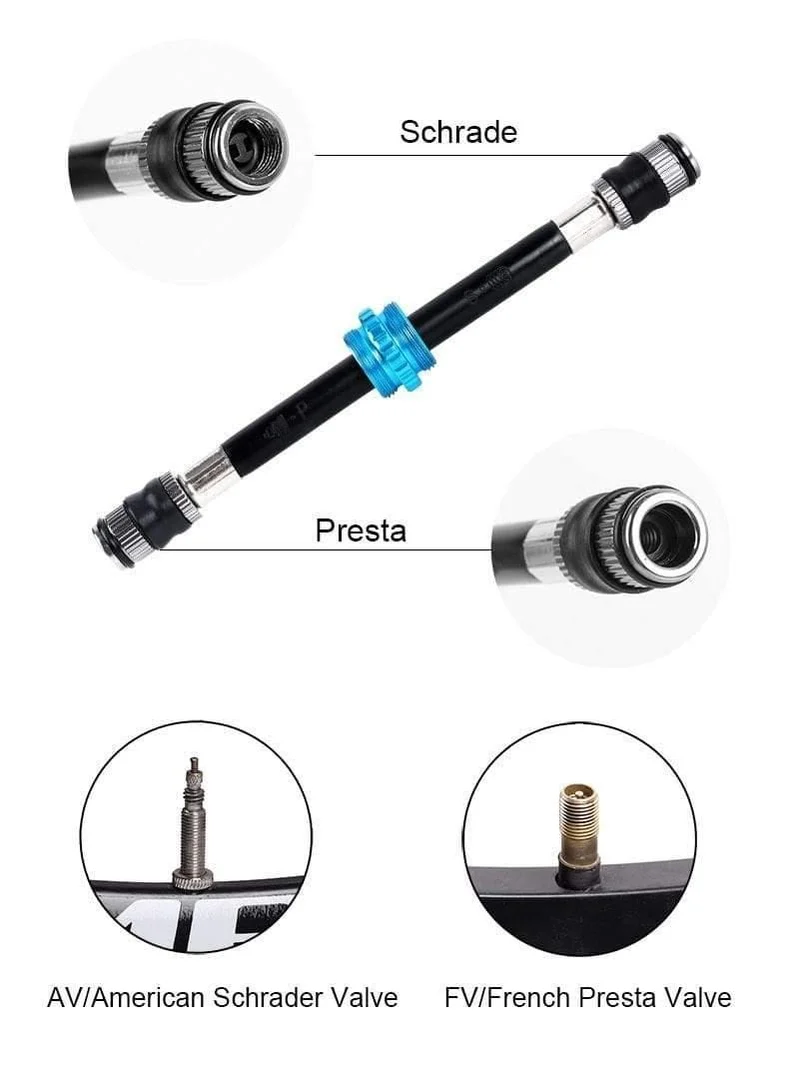 Tragbare Fahrradpumpe 150PSI Presta/Schrader Road MTB Mountainbike Pumpe Radfahren Inflator Handpumpe für Fahrrad