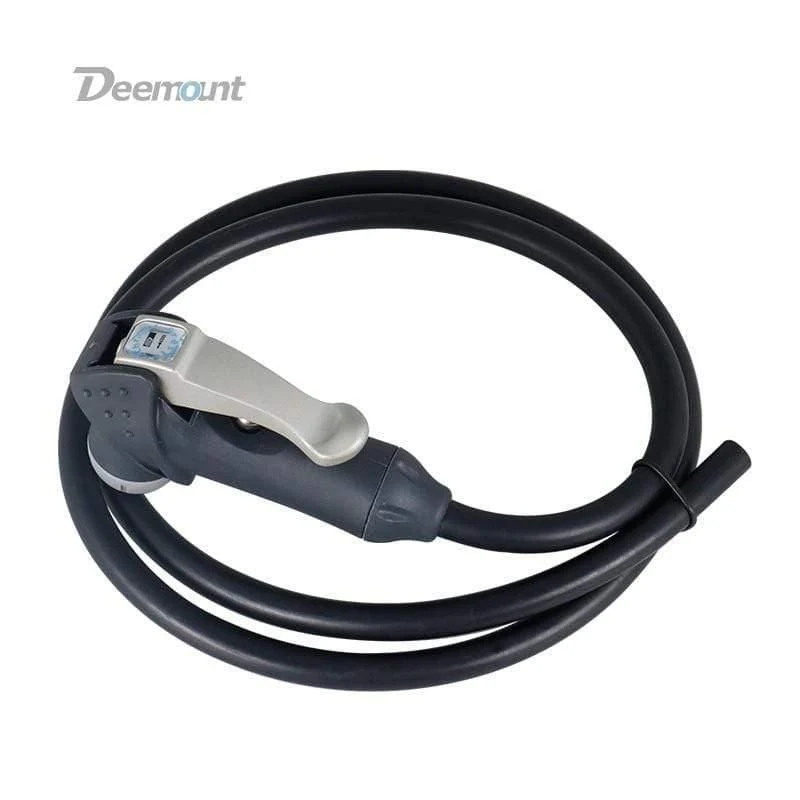 Fahrradpumpenadapter mit Schlauch, Daumenverschluss, passend für Schrader Presta F/VA/V, optionales Smart Valve Bleeder-Zubehör, Legierung