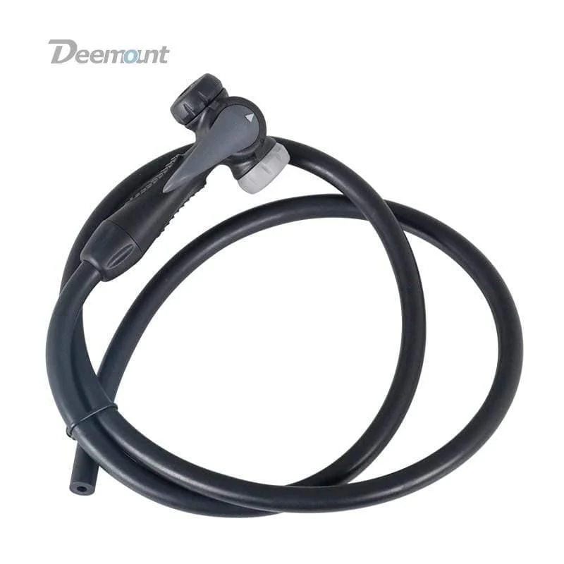 Fahrradpumpenadapter mit Schlauch, Daumenverschluss, passend für Schrader Presta F/VA/V, optionales Smart Valve Bleeder-Zubehör, Legierung