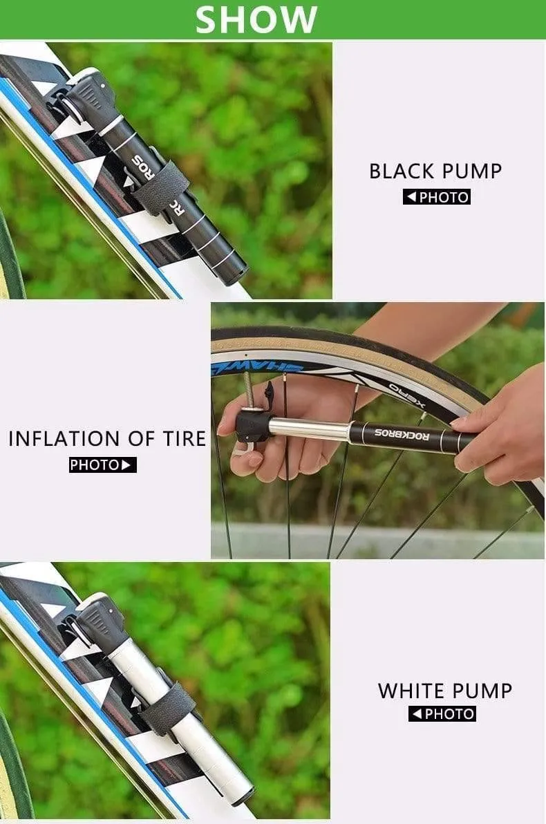Mini fahrradpumpen tragbare mtb fahrrad aluminiumlegierung radfahren fahrradpumpe fit presta & schrader ventil fahrrad zubehör