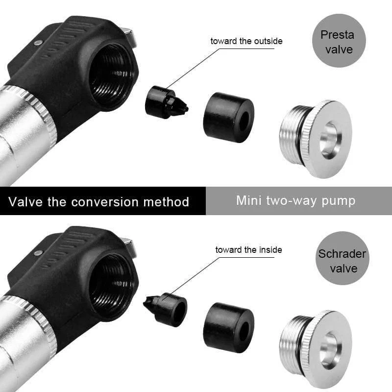 Mini fahrradpumpen tragbare mtb fahrrad aluminiumlegierung radfahren fahrradpumpe fit presta & schrader ventil fahrrad zubehör