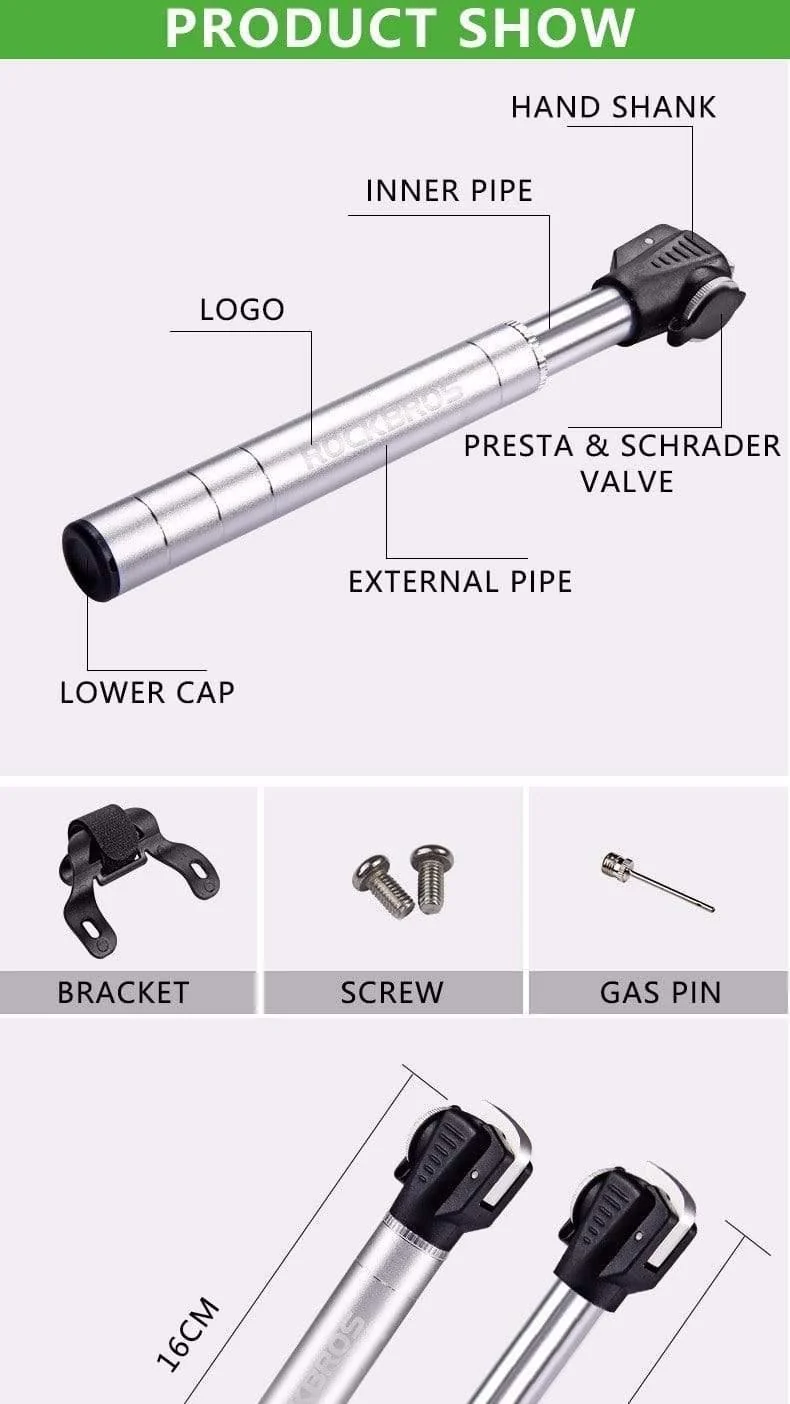 Mini fahrradpumpen tragbare mtb fahrrad aluminiumlegierung radfahren fahrradpumpe fit presta & schrader ventil fahrrad zubehör