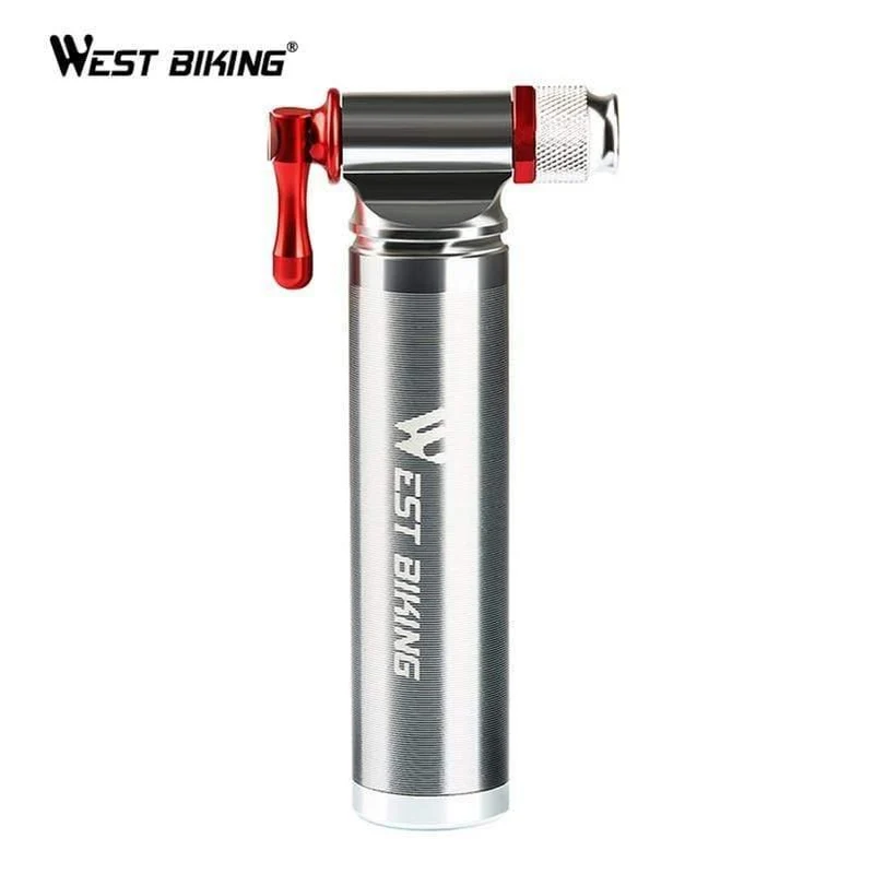 Tragbare Fahrradpumpe, Aluminiumlegierung, ultraleicht, Luft-CO2-Inflator, Fahrradpumpe, Schrader & Presta, Mini-Fahrradpumpe
