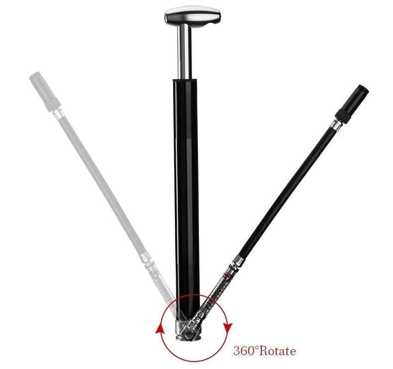 Fahrradpumpe, 160 PSI, Fahrradpumpe, Luftpumpe, Schrader- und Presta-Ventil, für Rennrad, MTB-Reifen, Aluminiumlegierung, Fahrradpumpe