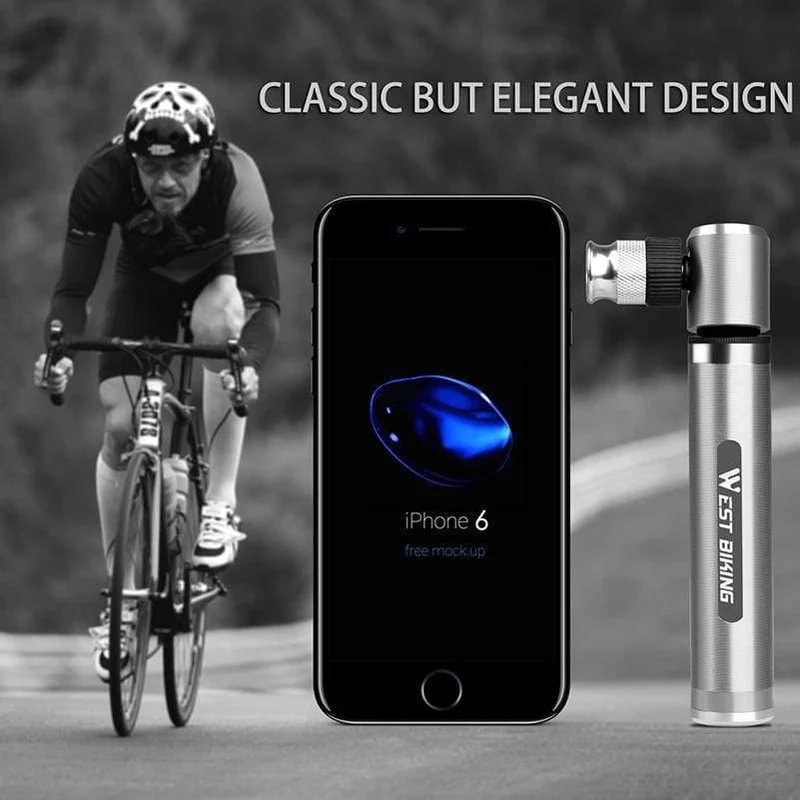 Mini Tragbare Aluminiumlegierung Fahrrad Luftpumpe Fahrrad Reifenfüller Super Licht Zubehör MTB Rennrad Radfahren Pumpe