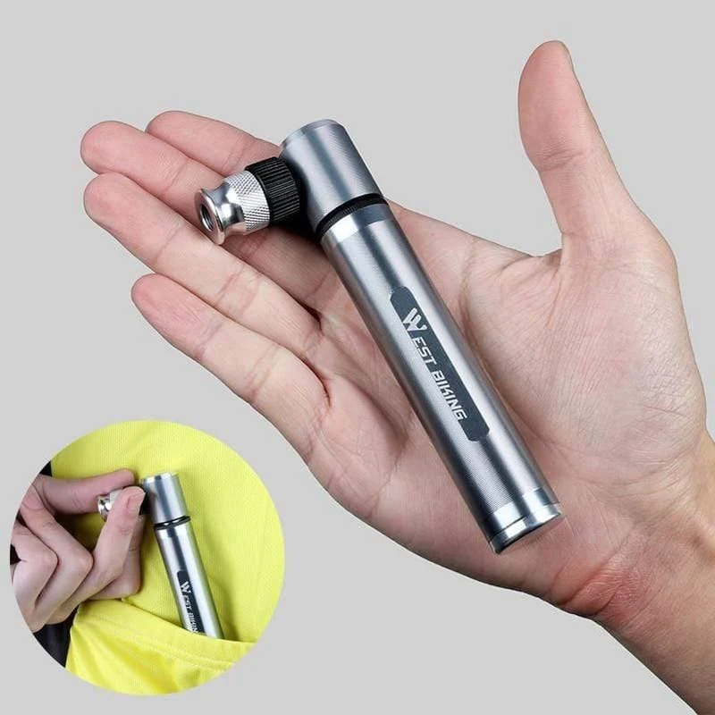 Mini Tragbare Aluminiumlegierung Fahrrad Luftpumpe Fahrrad Reifenfüller Super Licht Zubehör MTB Rennrad Radfahren Pumpe