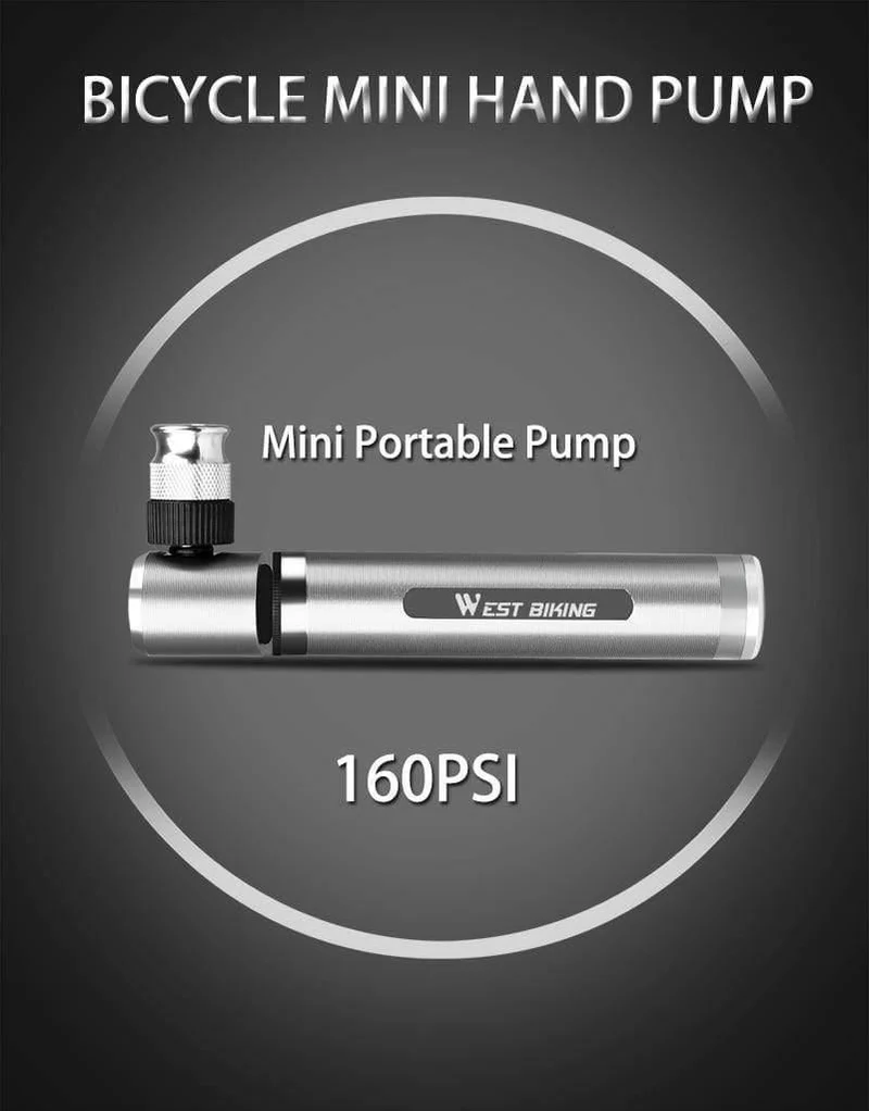 Mini Tragbare Aluminiumlegierung Fahrrad Luftpumpe Fahrrad Reifenfüller Super Licht Zubehör MTB Rennrad Radfahren Pumpe