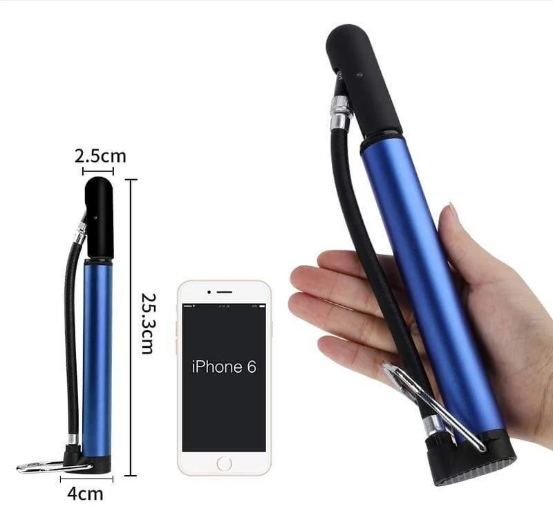 Fahrradpumpe, Fahrradreifen Tragbarer Inflator Luftpumpe 100PSI Mountain Road Bike Zubehör für Radfahren MTB Fahrradpumpe