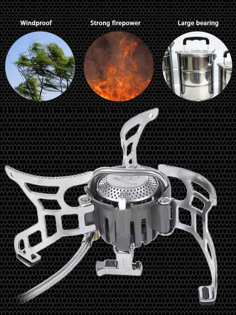 Outdoor Herd Camping Ausrüstung Faltbare Split Gasherd Picknick Brenner Öfen Kochen Werkzeuge