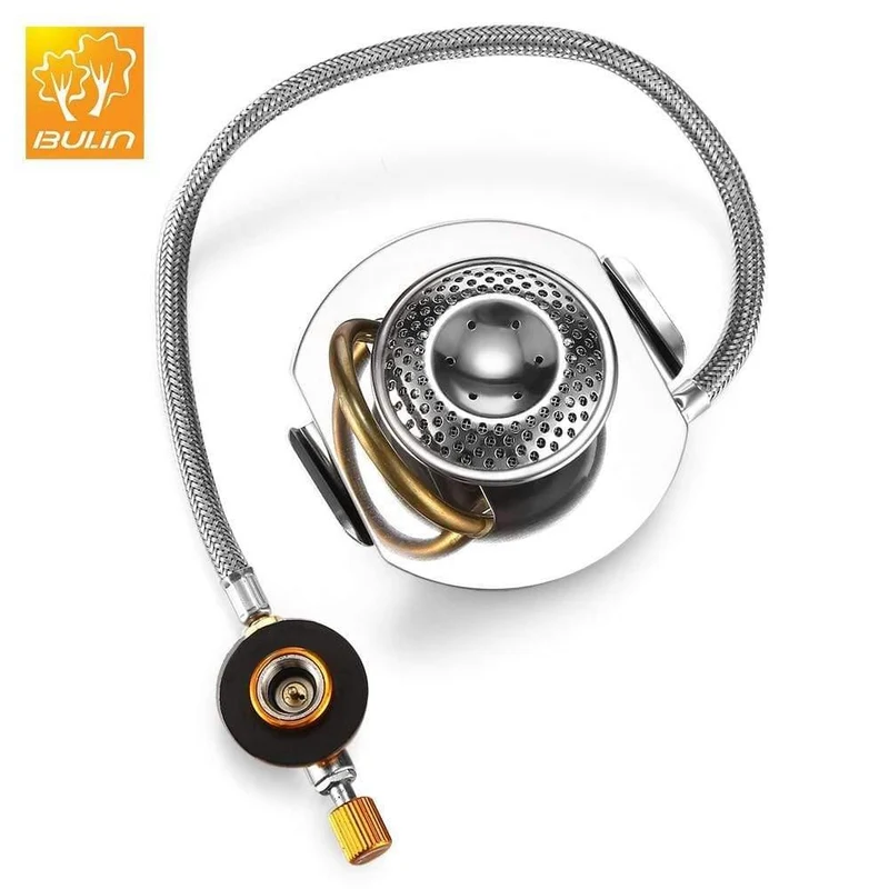 Mini tragbare Edelstahl Propan Outdoor Camping Gasherd faltbare Split Gasbrenner für Outdoor Camping Kochen