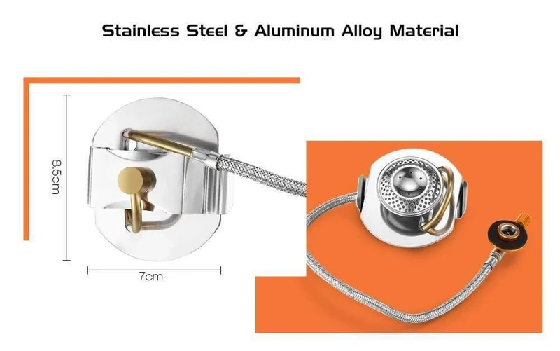 Mini tragbare Edelstahl Propan Outdoor Camping Gasherd faltbare Split Gasbrenner für Outdoor Camping Kochen