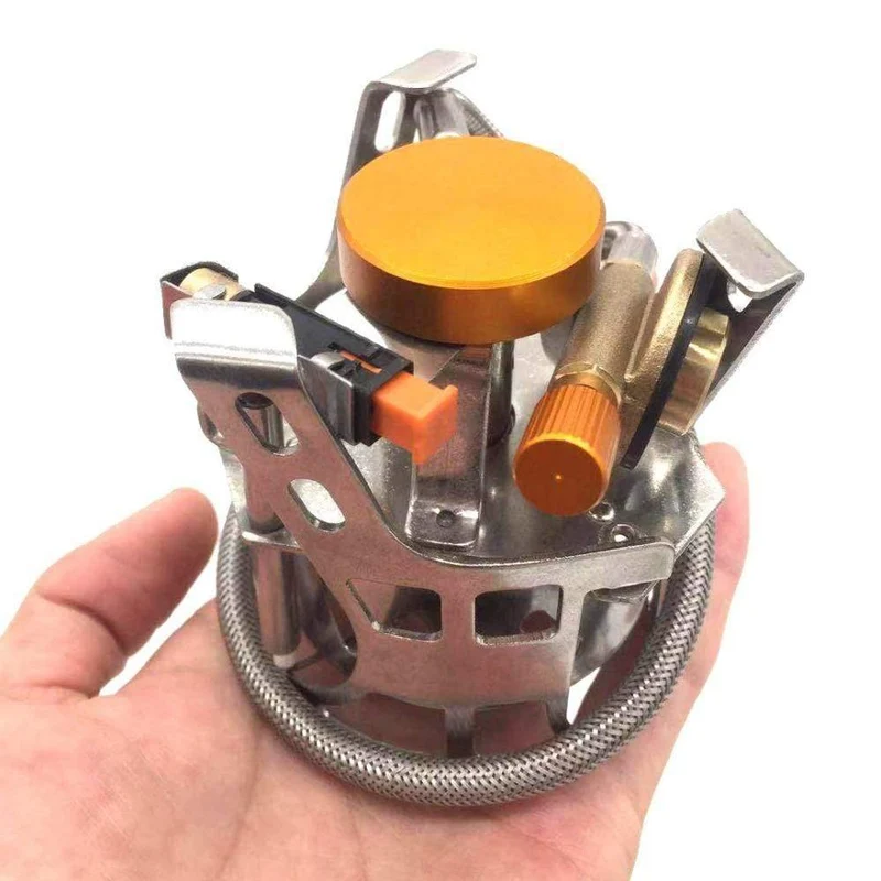 Campingkocher Ultraleicht Faltbare Rucksack Herd Brenner Winddicht Outdoor Tragbare Kleine Camping Gasherd für Outdoor Camping