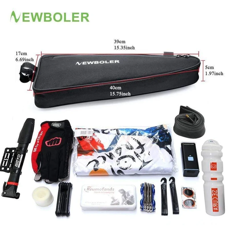 Fahrrad Triangle Bag Fahrradrahmen Front Tube Bag Wasserdichte Fahrradtasche Batterie Packtasche Zubehör Keine Lippe