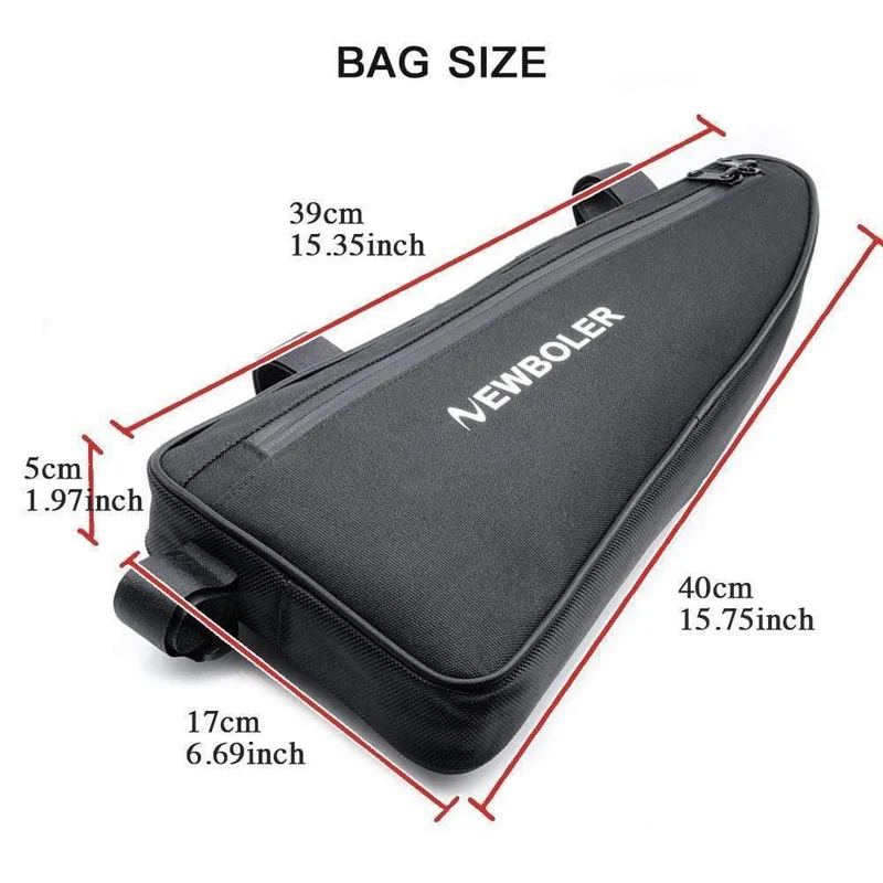 Fahrrad Triangle Bag Fahrradrahmen Front Tube Bag Wasserdichte Fahrradtasche Batterie Packtasche Zubehör Keine Lippe
