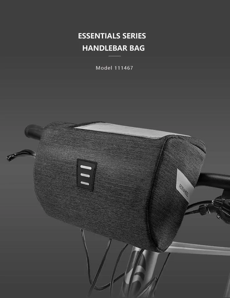 Mountain Road 111467 Wasserabweisende Touchscreen Fahrradlenkertasche für Karten oder Mobiltelefone