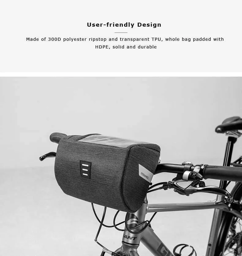 Mountain Road 111467 Wasserabweisende Touchscreen Fahrradlenkertasche für Karten oder Mobiltelefone