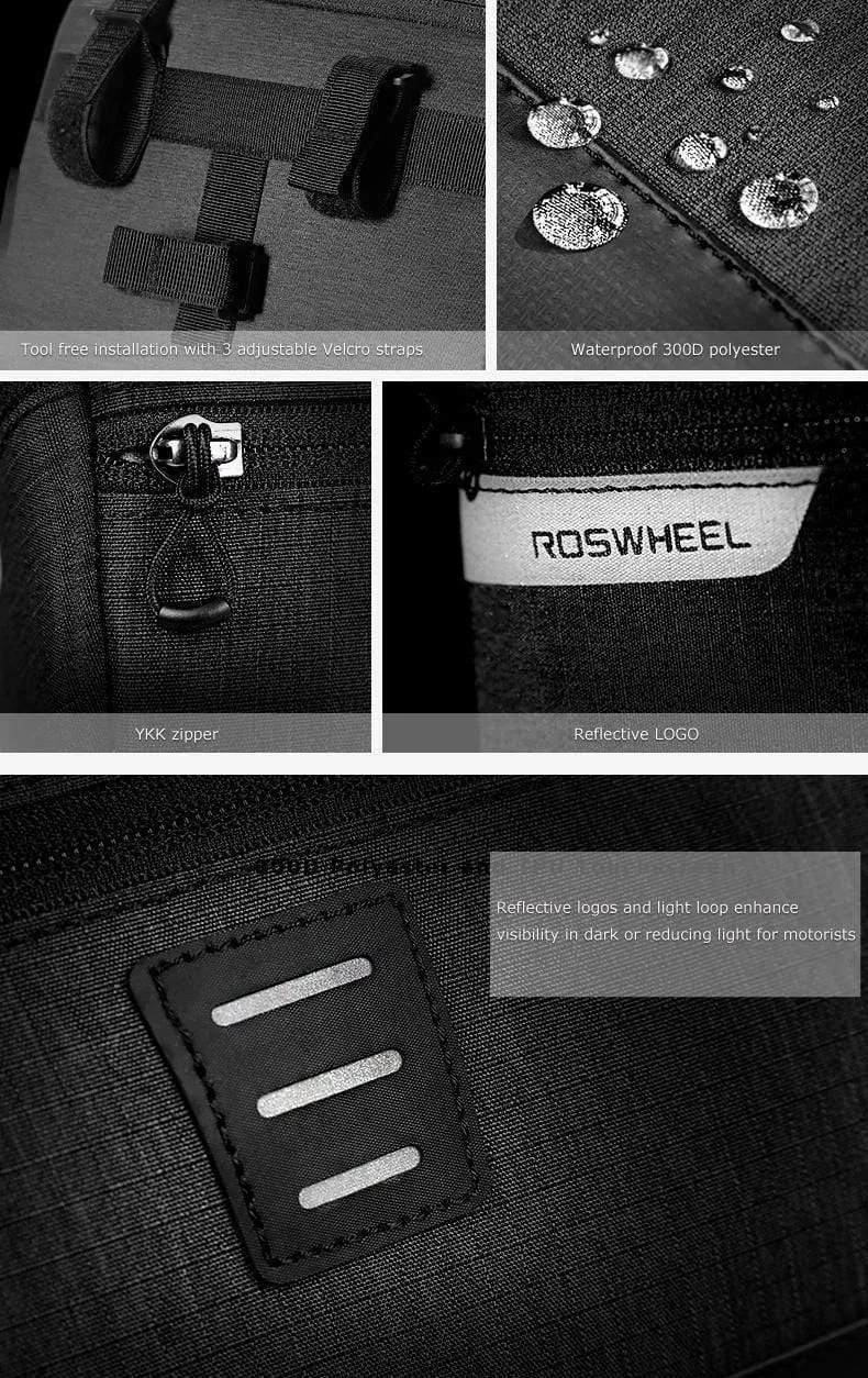 Mountain Road 111467 Wasserabweisende Touchscreen Fahrradlenkertasche für Karten oder Mobiltelefone