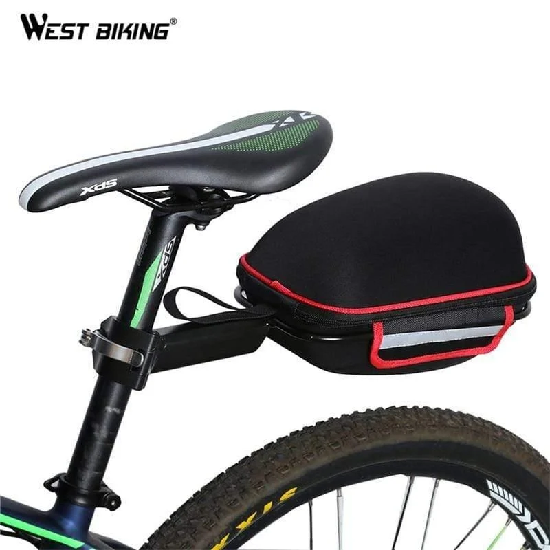 Fahrradtasche, Fahrrad-Hinterradtasche, reflektierende, wasserdichte Regenhülle, Mountainbike-Heckverlängerungs-Sattelfahrradtasche