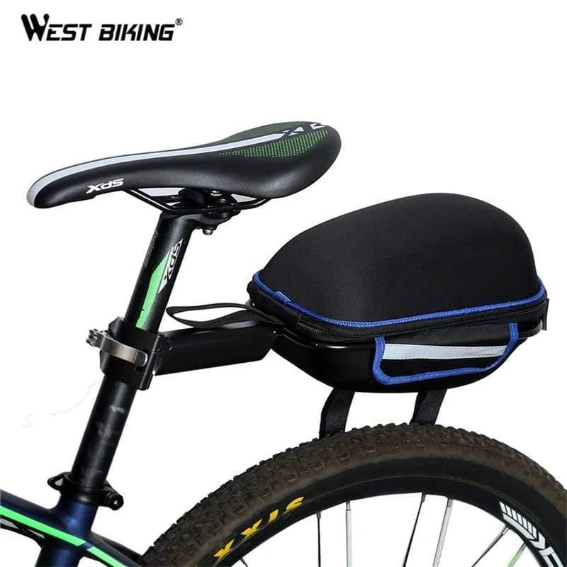 Fahrradtasche, Fahrrad-Hinterradtasche, reflektierende, wasserdichte Regenhülle, Mountainbike-Heckverlängerungs-Sattelfahrradtasche