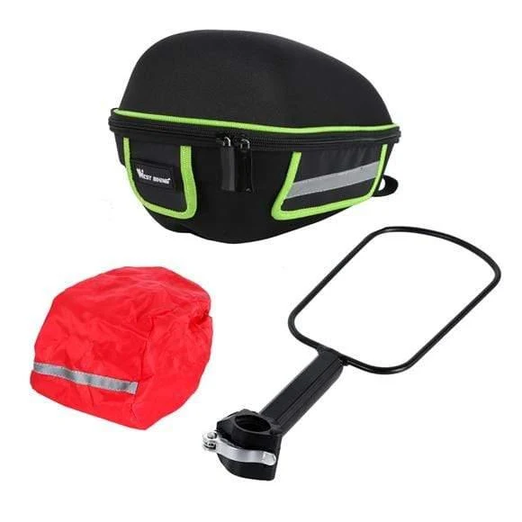 Fahrradtasche, Fahrrad-Hinterradtasche, reflektierende, wasserdichte Regenhülle, Mountainbike-Heckverlängerungs-Sattelfahrradtasche
