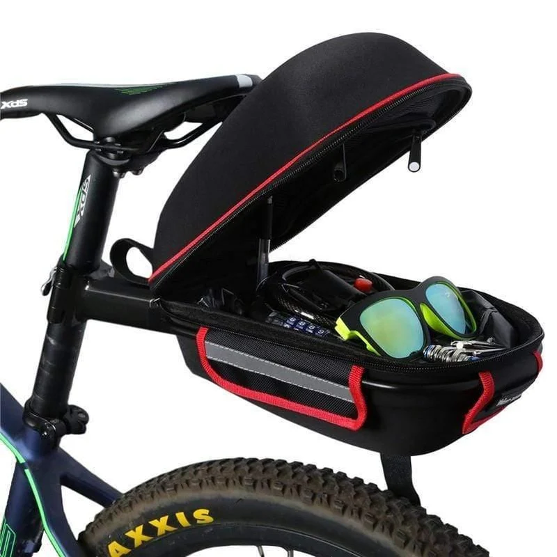 Fahrradtasche, Fahrrad-Hinterradtasche, reflektierende, wasserdichte Regenhülle, Mountainbike-Heckverlängerungs-Sattelfahrradtasche