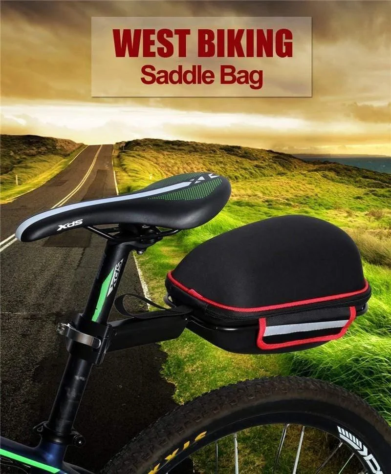 Fahrradtasche, Fahrrad-Hinterradtasche, reflektierende, wasserdichte Regenhülle, Mountainbike-Heckverlängerungs-Sattelfahrradtasche