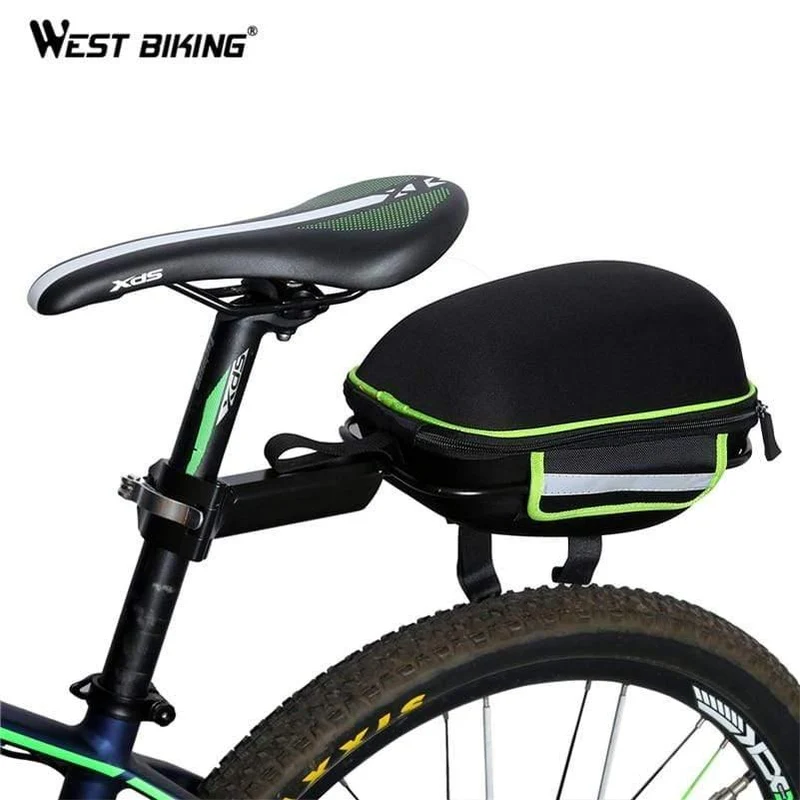 Fahrradtasche, Fahrrad-Hinterradtasche, reflektierende, wasserdichte Regenhülle, Mountainbike-Heckverlängerungs-Sattelfahrradtasche