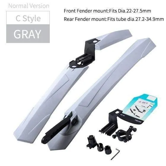 2PCS Mountainbike Kotflügel Vorne Hinten Schnellverschluss Kotflügel 24 26 27.5 29 Zoll MTB Fahrrad Kotflügel