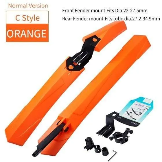 2PCS Mountainbike Kotflügel Vorne Hinten Schnellverschluss Kotflügel 24 26 27.5 29 Zoll MTB Fahrrad Kotflügel