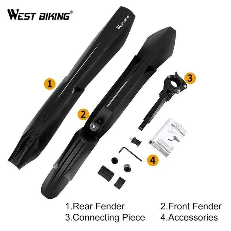 2PCS Mountainbike Kotflügel Vorne Hinten Schnellverschluss Kotflügel 24 26 27.5 29 Zoll MTB Fahrrad Kotflügel
