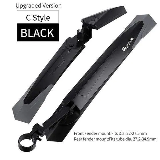 2PCS Mountainbike Kotflügel Vorne Hinten Schnellverschluss Kotflügel 24 26 27.5 29 Zoll MTB Fahrrad Kotflügel