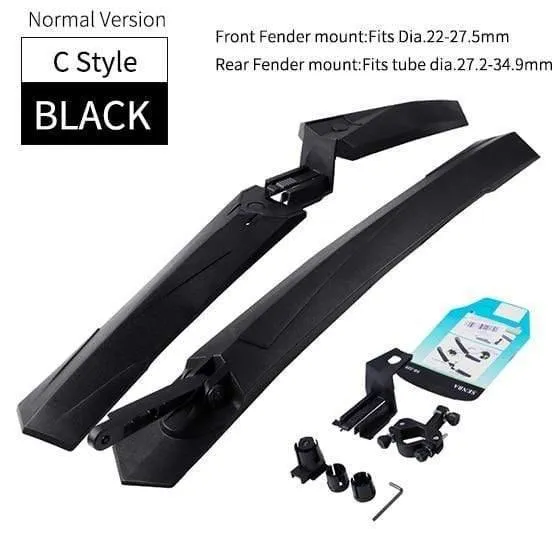 2PCS Mountainbike Kotflügel Vorne Hinten Schnellverschluss Kotflügel 24 26 27.5 29 Zoll MTB Fahrrad Kotflügel