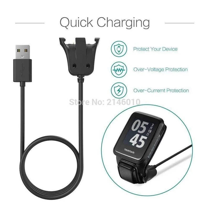 Smart Watch Data Sync USB-Kabel Aufladen Ladestation Dock Band Station Für TomTom Runner 2 3 / Funken 1 3 / Golfer 2 3.3ft