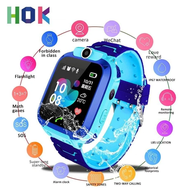Kinder £ lage smart watch wasserdichte positionierung kind smart watch sos-kamera touchscreen voice chat baby phone watch
