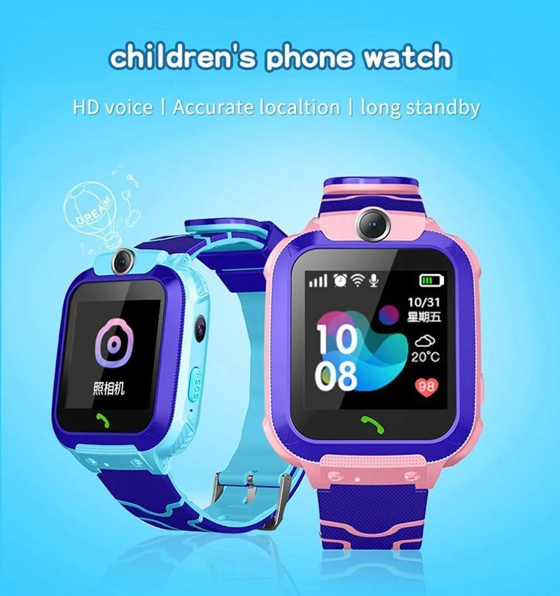 Kinder £ lage smart watch wasserdichte positionierung kind smart watch sos-kamera touchscreen voice chat baby phone watch