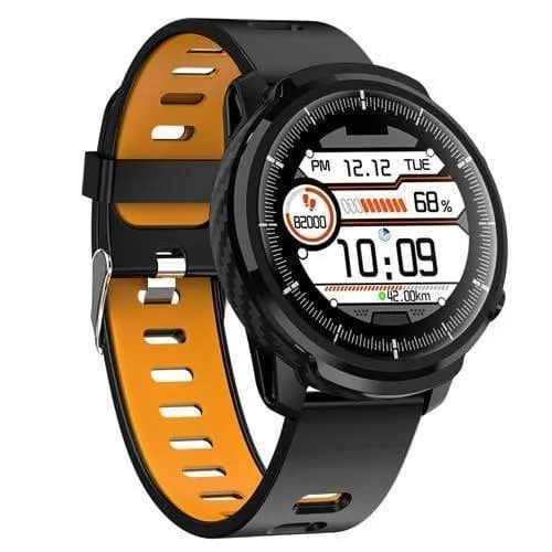 Smart Watch Wasserdicht Damen Herren Smartwatch Runder Bildschirm Herzfrequenz Schrittzähler Anruf Nachricht Erinnerung Smart Activity Tracker