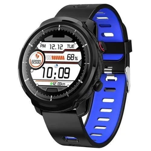 Smart Watch Wasserdicht Damen Herren Smartwatch Runder Bildschirm Herzfrequenz Schrittzähler Anruf Nachricht Erinnerung Smart Activity Tracker