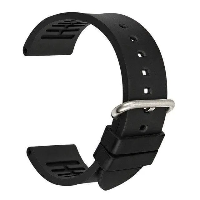 20mm 22mm 24mm Fluorkautschuk-Uhrenarmbänder Orange Sport Smart Uhrenarmband Armband Zubehör Armband Gürtel