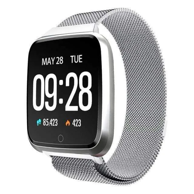 Smart Watch Blutdruck Sauerstoff Smartwatch Wasserdicht BT4.0 Herzfrequenzmesser für IOS Android