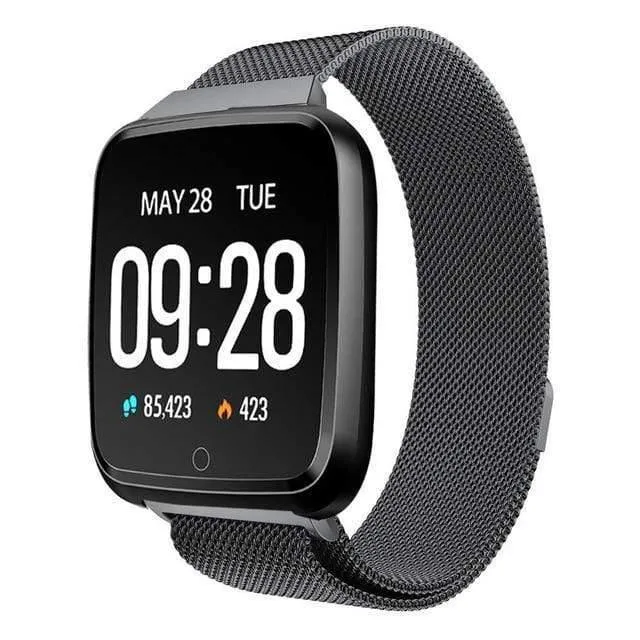 Smart Watch Blutdruck Sauerstoff Smartwatch Wasserdicht BT4.0 Herzfrequenzmesser für IOS Android