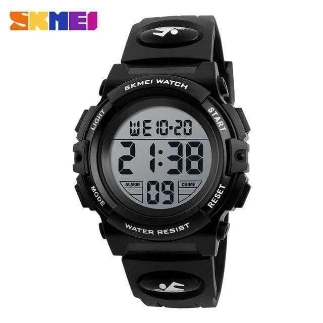 Marke Kinderuhren Kinderuhren für Jungen Mädchen LED Digitaluhr Multifunktionale wasserdichte Armbanduhr montre enfant