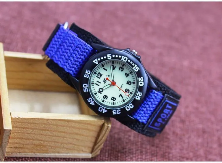 Cartoon Uhr Mode Kinder Jungen Kinder Studenten Nylon männer Sport Uhren Analog uhr Relogio