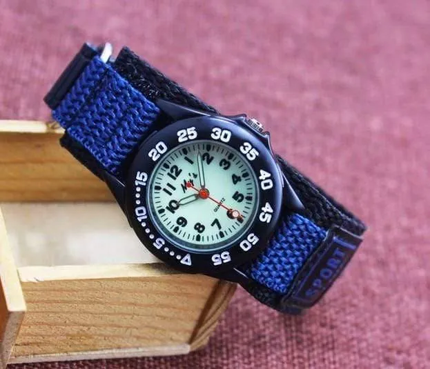 Cartoon Uhr Mode Kinder Jungen Kinder Studenten Nylon männer Sport Uhren Analog uhr Relogio