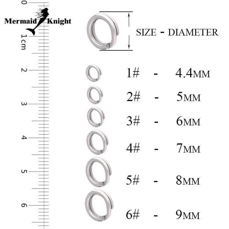 60 ~ 100 Teile/beutel weiß farbe edelstahl split ring Angeln Stecker Marke Fisch Haken heißer modell locken Locken zubehör