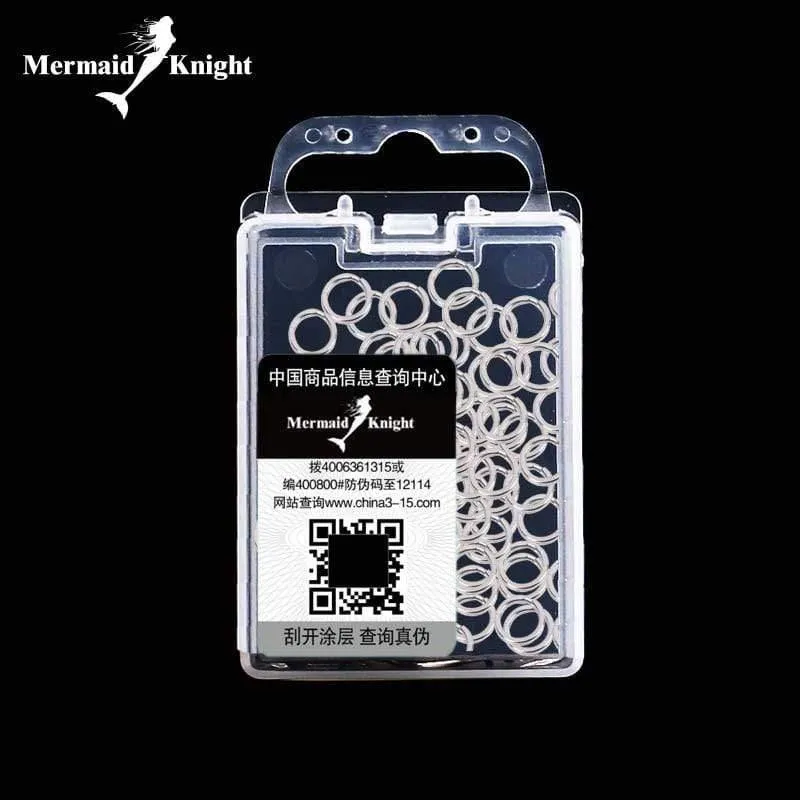 60 ~ 100 Teile/beutel weiß farbe edelstahl split ring Angeln Stecker Marke Fisch Haken heißer modell locken Locken zubehör