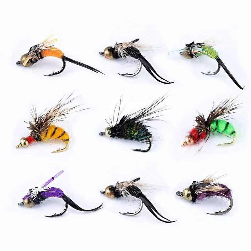 40PCS Fliegen Angeln Locken Nass Fliegen Angeln Fliegen Angeln Köder Fliegen Angeln Köder Box