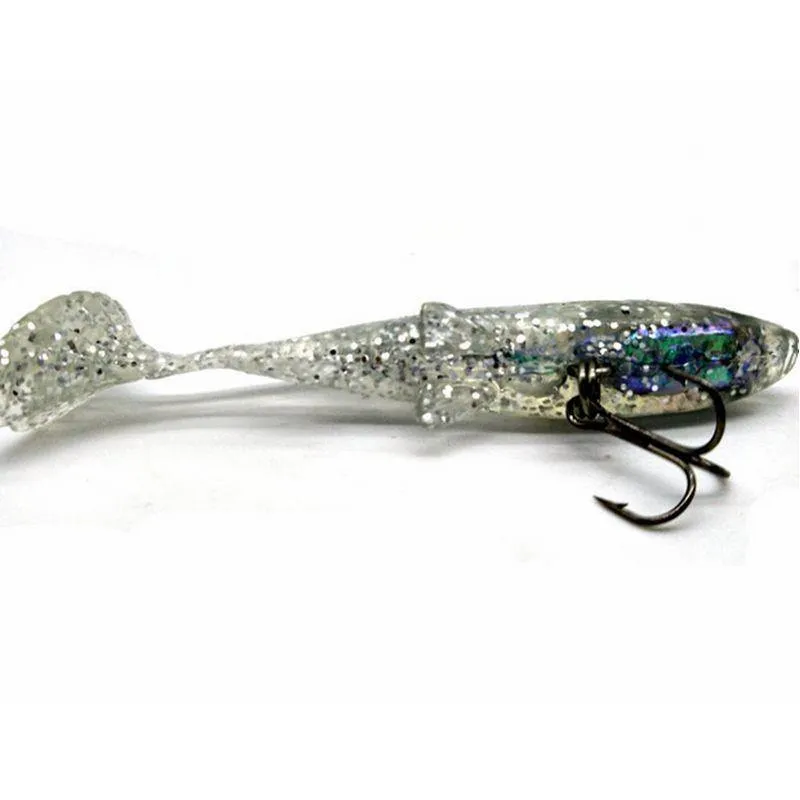 4 Stück Angelköder, Meeresangelgerät, weicher Köder, Bleifischen, 8 cm/14 g, künstlicher Köder, Jig, Wobbler, Gummi-Silizium-Köder