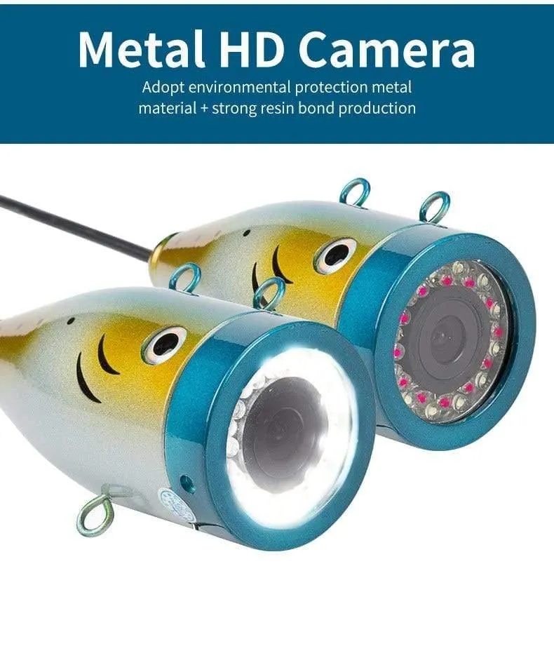 Fischfinder 15/30/50M DVR 1000TVL Unterwasser-Jagdvideokamera zum Angeln 7"Monitor 24 steuerbare LEDs