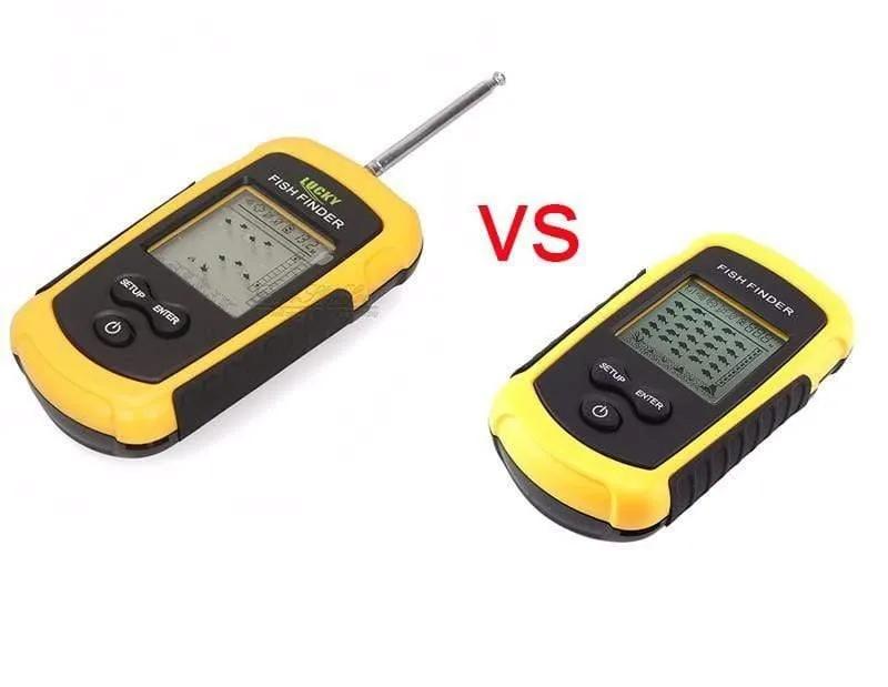 Lucky FFW1108-1 Tragbarer drahtloser 100m-Fischfinder-Alarm 40M / 130FT Sonartiefe Ocean River