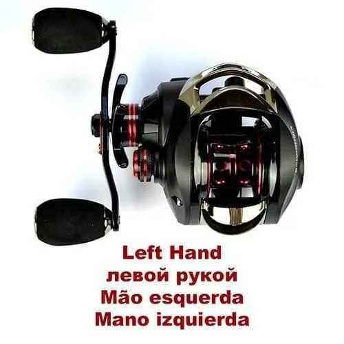 Casting Angelrolle Baitcasting Rollen Salzwasser Süßwasser Baitcaster 17+1BB Magnetbremssystem Angelrolle